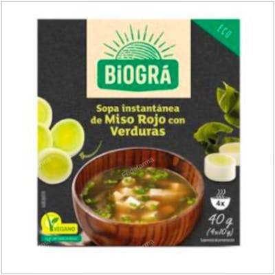 BIOGRA SOPA MISO CON VERDURAS 4 SOBRES BIO