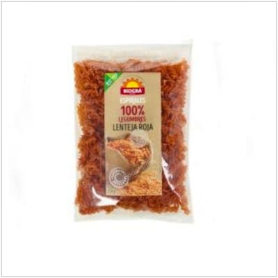 BIOGRA ESPIRALES DE LENTEJA ROJA 250GR BIO