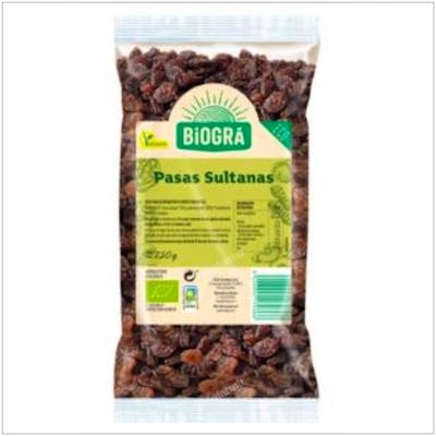 BIOGRA PASAS SULTANAS sin hueso 250gr. BIO