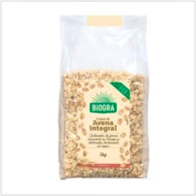 BIOGRA COPOS DE AVENA GRUESOS INTEGRALES 500GR BIO