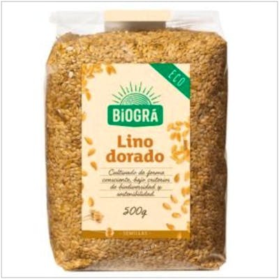 BIOGRA SEMILLAS DE LINO DORADO 500GR BIO