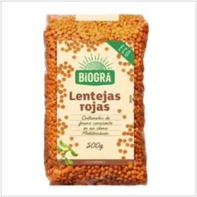 BIOGRA LENTEJAS ROJAS 500GR BIO