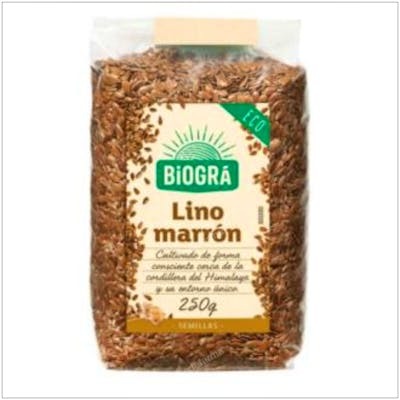 BIOGRA SEMILLAS DE LINO MARRON 250GR BIO