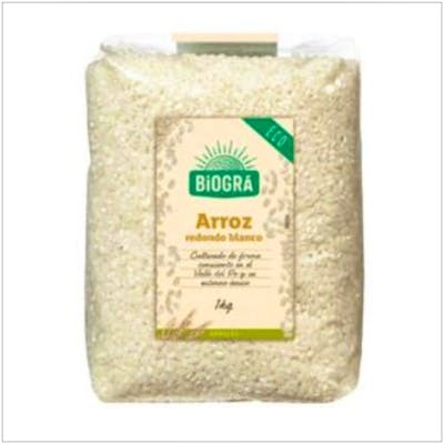 BIOGRA ARROZ REDONDO BLANCO 1KG