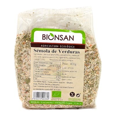BIONSAN SEMOLA DE VERDURAS 400GRECO