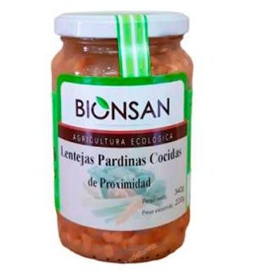 BIONSAN LENTEJAS PARDINAS COCIDAS 220GR ECO