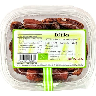 BIONSAN DATILES sin hueso 200 gr.