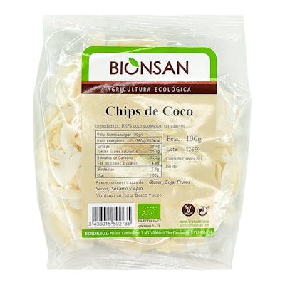 BIONSAN CHIPS COCO  100 gr.