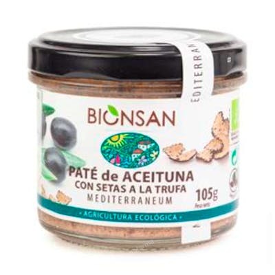 BIONSAN PATE DE ACEITUNAS setas a la trufa 105gr ECO VEGAN