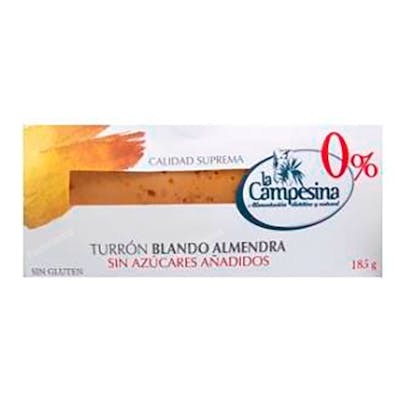 LA CAMPESINA TURRON ALMENDRA BLANDO JIJONA 185 GR SG S/A