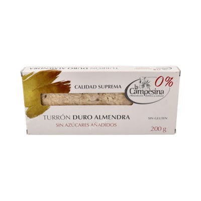 LA CAMPESINA TURRON ALMENDRA DURO 185 GR SG S/A