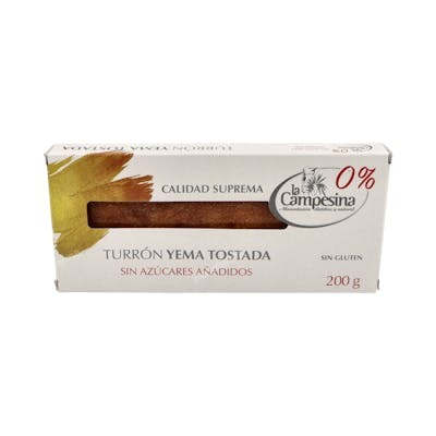 LA CAMPESINA TURRON YEMA TOSTADA 185 GR SG S/A