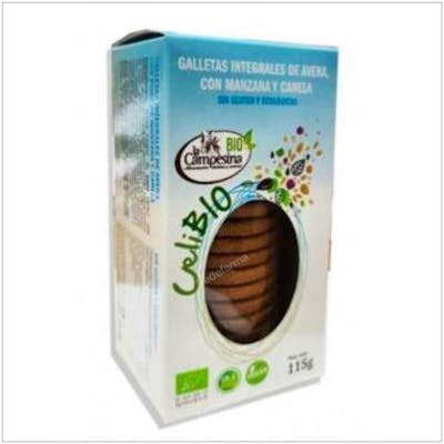LA CAMPESINA CELIBIO AZUL GALLETA AVENA MANZANA CANELA 115G