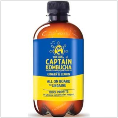 CAPTAIN KOMBUCHA JENGIBRE-LIMON 400ml. BIO