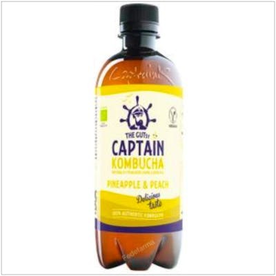 CAPTAIN KOMBUCHA PIÑA-MELOCOTON 1LT BIO
