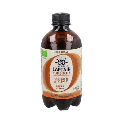 CAPTAIN KOMBUCHA ZERO JENGIBRE-LIMON 400ml. BIO