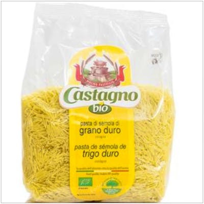 CASTAGNO FIDEOS FINOS DE TRIGO duro 500gr. ECO