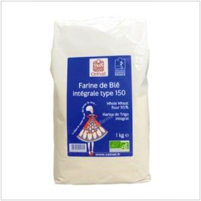 CELNAT HARINA DE TRIGO INTEGRAL T150 1KG BIO