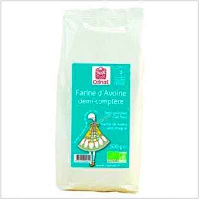 CELNAT HARINA DE AVENA SEMI INTEGRAL 500GR BIO