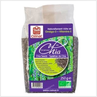 CELNAT SEMILLAS DE CHIA INTEGRAL 250 GR BIO