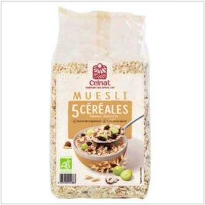 CELNAT MUESLI 5 CEREALES 500gr. BIO