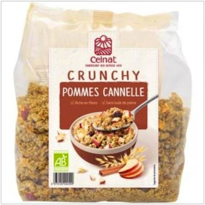 CELNAT MUESLI CRUNCHY MANZANAS Y CANELA BIO 500gr.