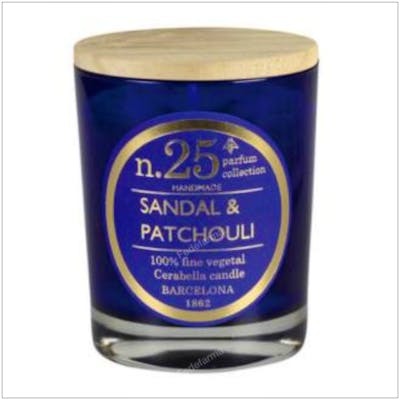 CERABELLA VELA VASO PERF25 SANDAL-PATCHOULI 7,5X9CM 1UD