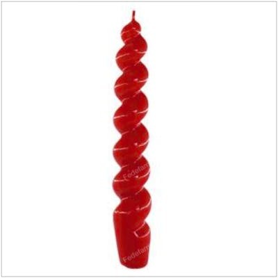 CERABELLA VELA BUJIA ESPIRAL 9 N18 roja 2,3x17cm 4uds.