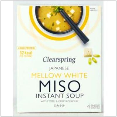 CLEARSPRING SOPA DE MISO Y TOFU SUAVE INSTANTANEA 4 SOBRES