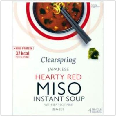 CLEARSPRING SOPA DE MISO PICANTE CON ALGAS INSTANTANEA 4 SOBRES