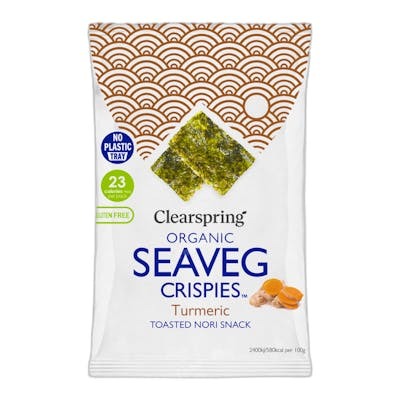 CLEARSPRING ALGA NORI con curcuma snack 4gr.