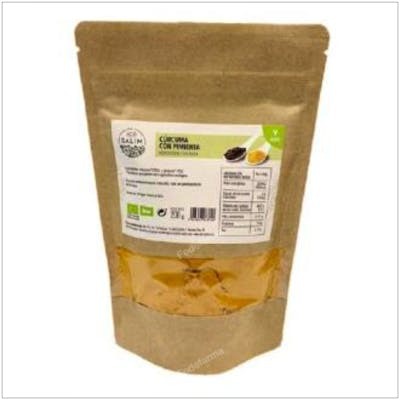 ECO SALIM CURCUMA Y PIMIENTA EN POLVO 200GR BIO VEGAN