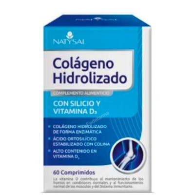 NATYSAL COLAGENO HIDROLIZADO con silicio y vit. D3 60comp.