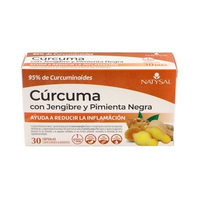 NATYSAL CURCUMA CON JENGIBRE Y PIMIENTA NEGRA 30CAPSULAS