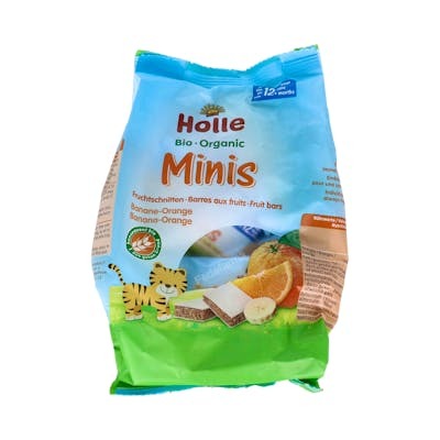 HOLLE BARRITA PLATANO Y NARANJA MINI +12meses 100gr. ECO