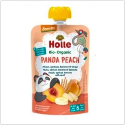 HOLLE SMOOTHIE PANDA PEACH melocoton 8meses 100g DEMETER