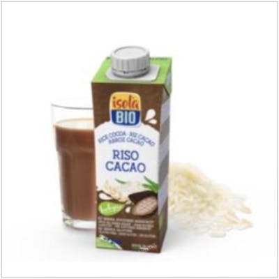 ISOLA BEBIDA VEGETAL DE ARROZ con cacao calcio 250ml BIO