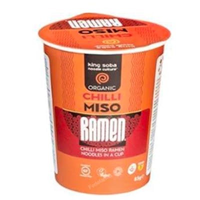 KING SOBA VASO SOPA RAMEN MISO-CHILI 85GR BIO SG