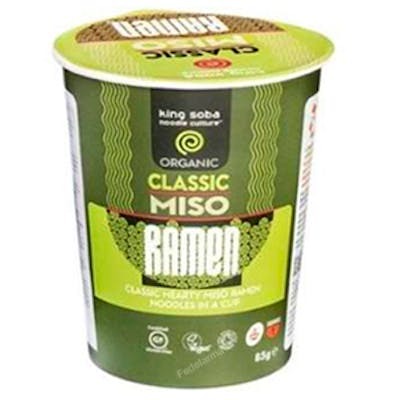 KING SOBA VASO SOPA RAMEN MISO 85GR BIO SG