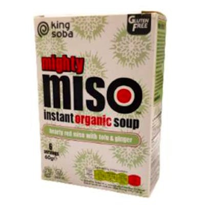 KING SOBA SOPA MISO TOFU+JENGIBRE INSTANT 6 SOBRESX10GR BIO SG