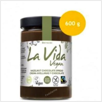 LA VIDA VEGAN CREMA DE CHOCOLATE Y AVELLANA 600GR BIO VEGAN