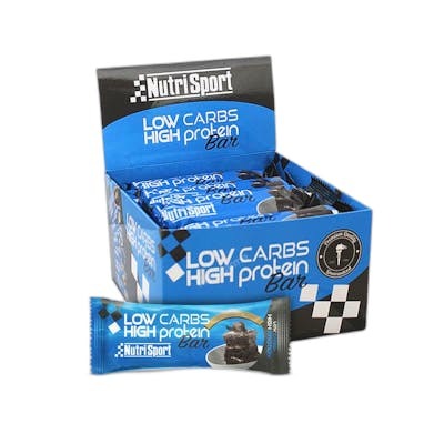NUTRISPORT LOW CARBS HIGH PROTEIN COOKIES-CREAM 16BARRITAS
