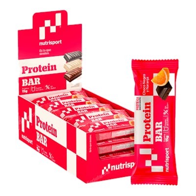 NUTRISPORT BARRITA PROTEICA DARK CHOCO-ORANGE 24UDS