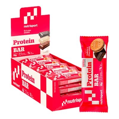 NUTRISPORT BARRITA PROTEICA GALLETA-CHOCOLATE 24UDS