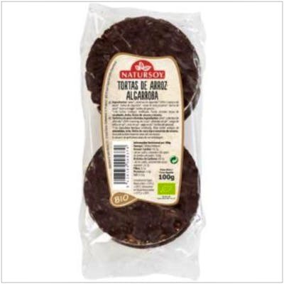 NATURSOY TORTAS DE ARROZ con algarroba 100gr.