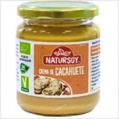 NATURSOY CREMA DE CACAHUETE sin sal 250gr. BIO