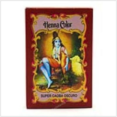 RADHE SHYAM HENNA POLVO SUPER CAOBA OSCURO 100gr.