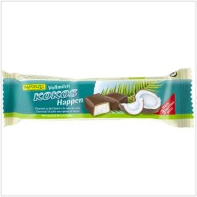 RAPUNZEL BARRITAS DE COCO con chocolate con leche 50gr.