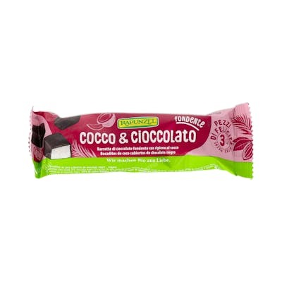RAPUNZEL BARRITA DE COCO con chocolate negro 50gr. BIO