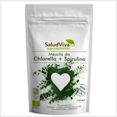 SALUD VIVA CHLORELLA Y ESPIRULINA mezcla en polvo 125gr. BIO